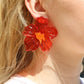 Kalani Statement Earrings - Red - LINNY CO WholesaleAcetate