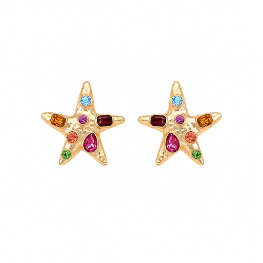 Karis Starfish Statement Earrings - LINNY CO WholesaleMetals