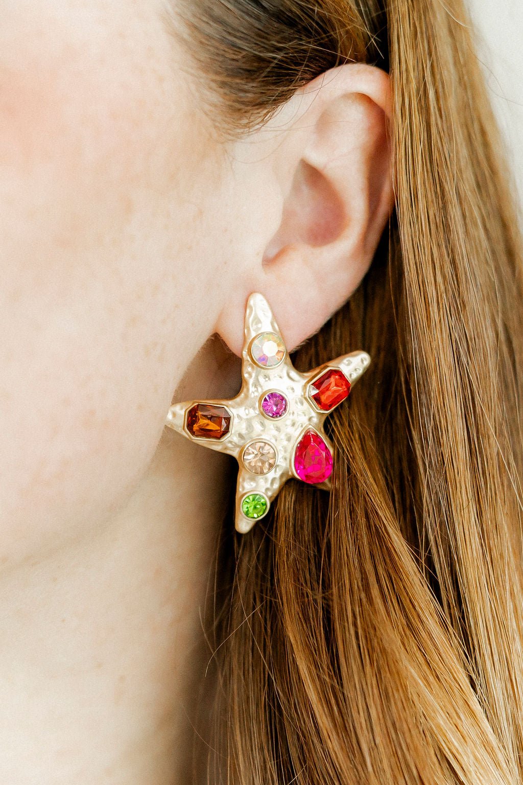 Karis Starfish Statement Earrings - LINNY CO WholesaleMetals