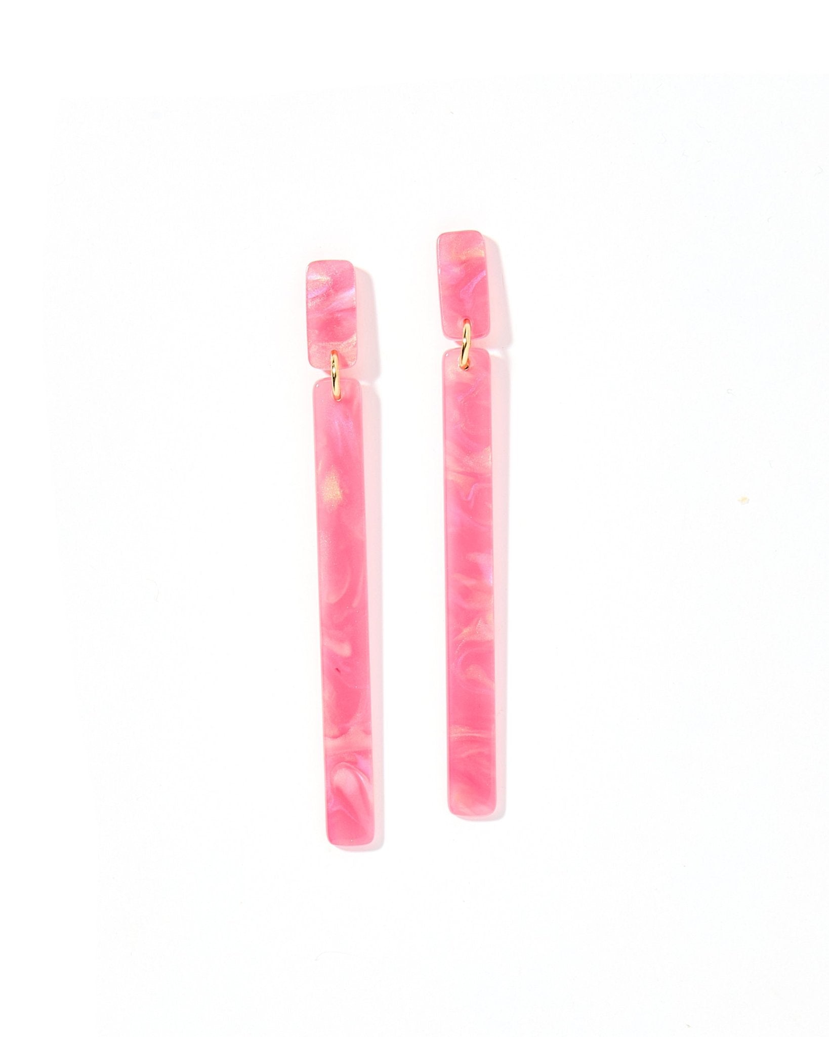 Keli - Azalea Pink - Earrings - LINNY CO WholesaleAcetate