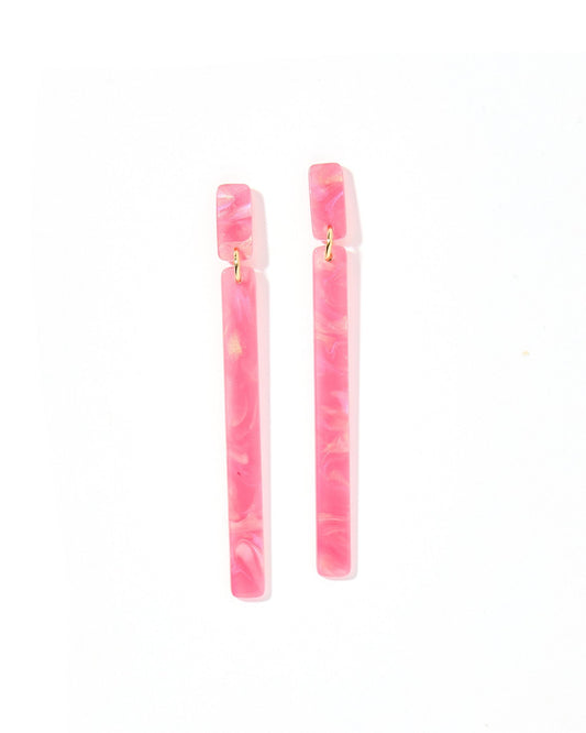 Keli - Azalea Pink - Earrings - LINNY CO WholesaleAcetate