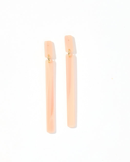 Keli - Blush Satin - Earrings - LINNY CO WholesaleAcetate