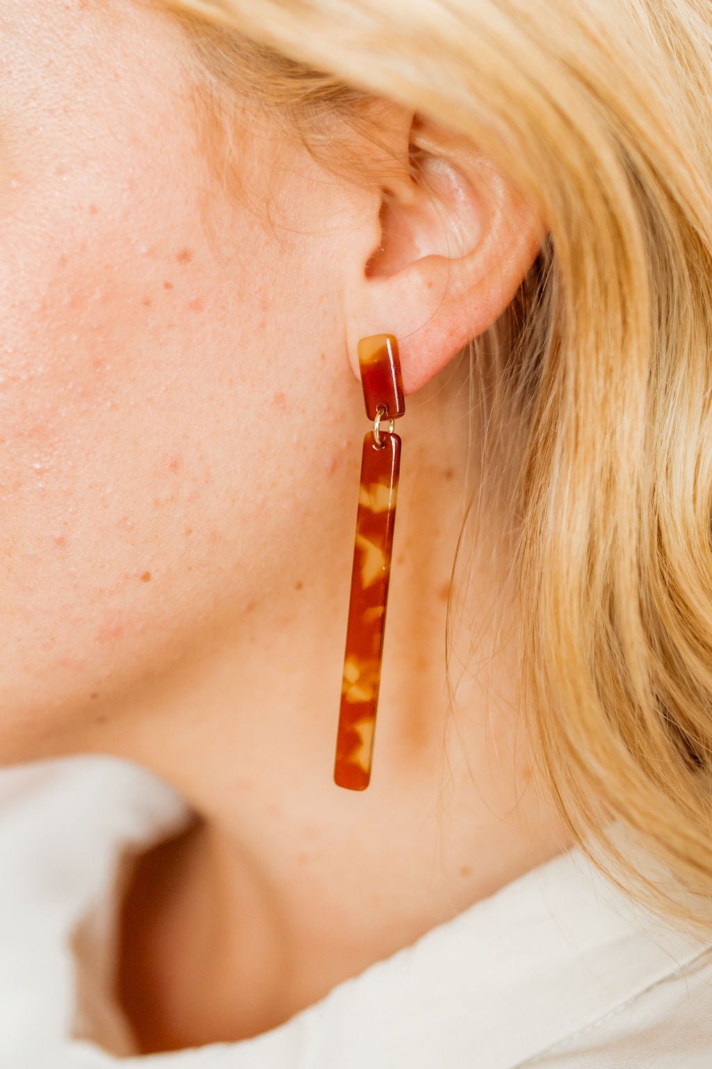 Keli - Caramel - Earrings - LINNY CO WholesaleAcetate