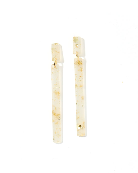 Keli - Gold Confetti - Earrings - LINNY CO WholesaleAcetate