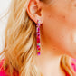 Keli - Pink Multi - Earrings - LINNY CO WholesaleAcetate