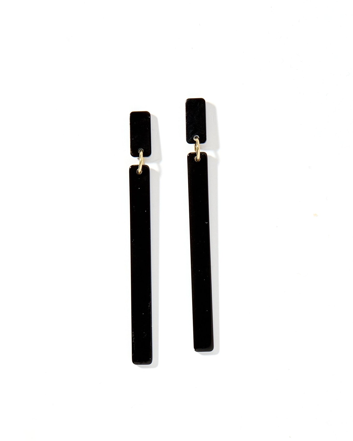 Keli - True Black - Earrings - LINNY CO WholesaleAcetate
