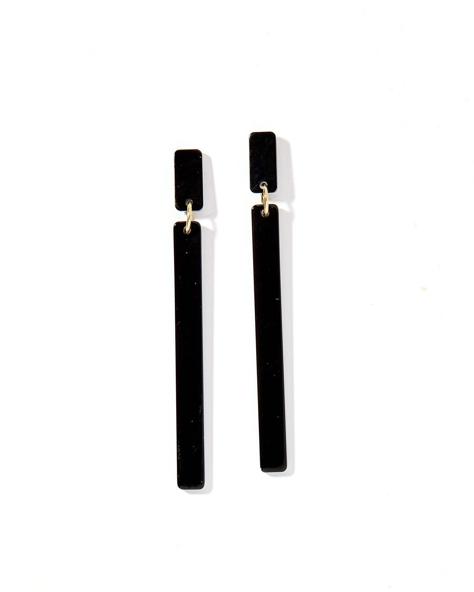 Keli - True Black - Earrings - LINNY CO WholesaleAcetate