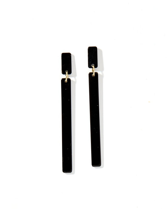 Keli - True Black - Earrings - LINNY CO WholesaleAcetate