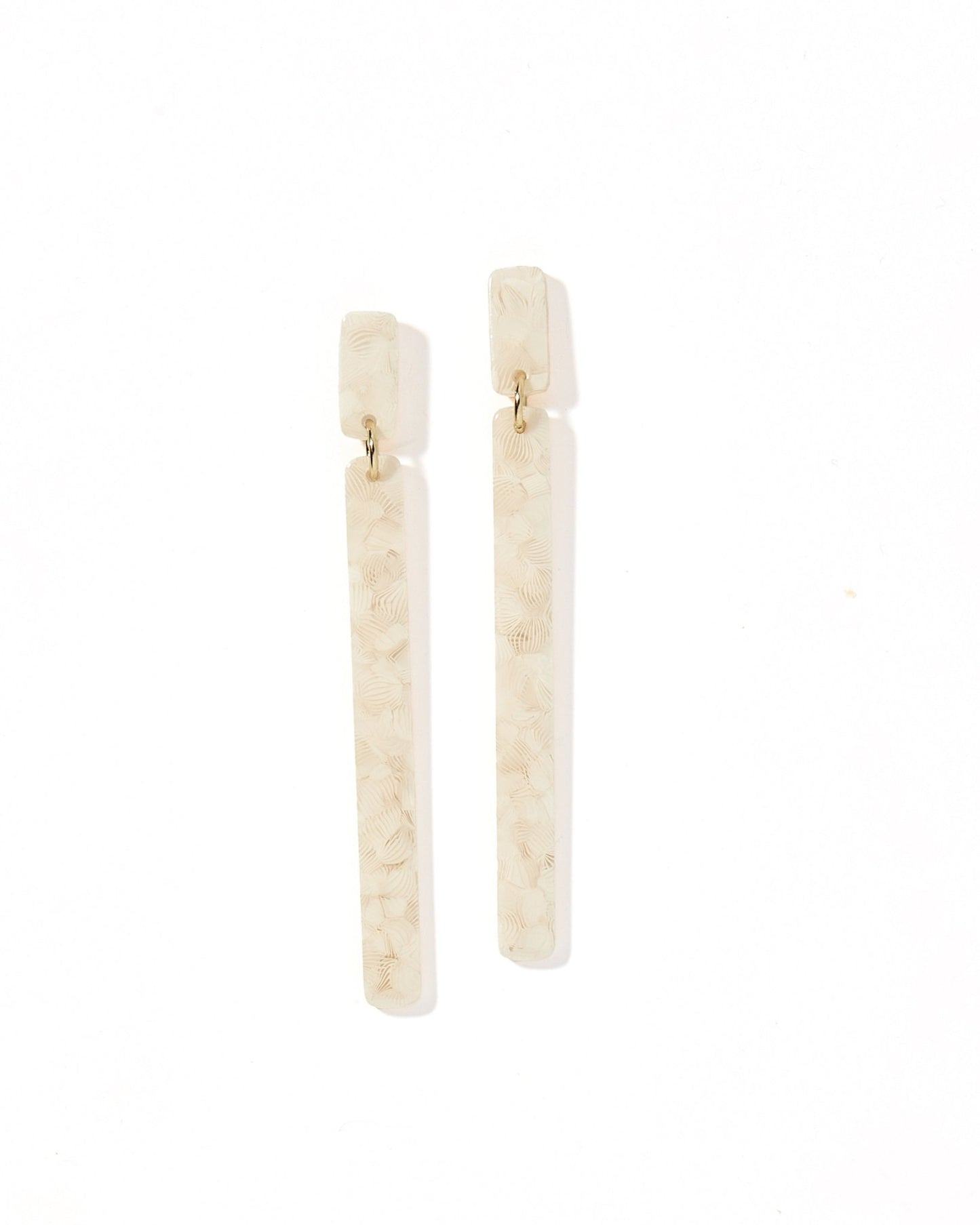 Keli - White Shell - Earrings - LINNY CO WholesaleAcetate