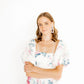 Kennedy Statement Earrings - Baby Pink - LINNY CO WholesaleAcetate