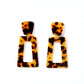 Kennedy Statement Earrings - Brown Tortoise - LINNY CO WholesaleAcetate