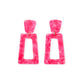Kennedy Statement Earrings - Cosmic Pink - LINNY CO WholesaleAcetate