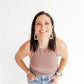 Kennedy Statement Earrings - Desert Sand - LINNY CO WholesaleAcetate