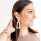 Kennedy Statement Earrings - Desert Sand - LINNY CO WholesaleAcetate