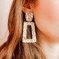 Kennedy Statement Earrings - Desert Sand - LINNY CO WholesaleAcetate