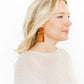 Kennedy Statement Earrings - Honey - LINNY CO WholesaleAcetate