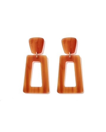 Kennedy Statement Earrings - Honey - LINNY CO WholesaleAcetate