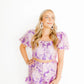 Kennedy Statement Earrings - Lilac - LINNY CO WholesaleAcetate