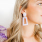Kennedy Statement Earrings - Lilac - LINNY CO WholesaleAcetate