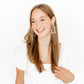 Kennedy Statement Earrings - Maroon Camo - LINNY CO WholesaleAcetate