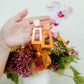 Kennedy Statement Earrings - Metallic Orange - LINNY CO WholesaleAcetate