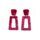 Kennedy Statement Earrings - Pinot Noir - LINNY CO WholesaleAcetate