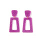 Kennedy Statement Earrings - Purple Glitter - LINNY CO WholesaleAcetate