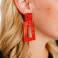 Kennedy Statement Earrings - Red Glitter - LINNY CO WholesaleAcetate