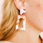 Kennedy Statement Earrings - Texas Pearl - LINNY CO WholesaleAcetate