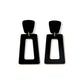 Kennedy Statement Earrings - True Black - LINNY CO WholesaleAcetate