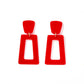 Kennedy Statement Earrings - True Red - LINNY CO WholesaleAcetate