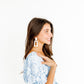 Kennedy Statement Earrings - White Shell - LINNY CO WholesaleAcetate