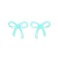 Kylie Bow Earrings - Dahlia Blue - LINNY CO WholesaleAcetate