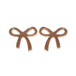 Kylie Bow Earrings - Espresso - LINNY CO WholesaleAcetate