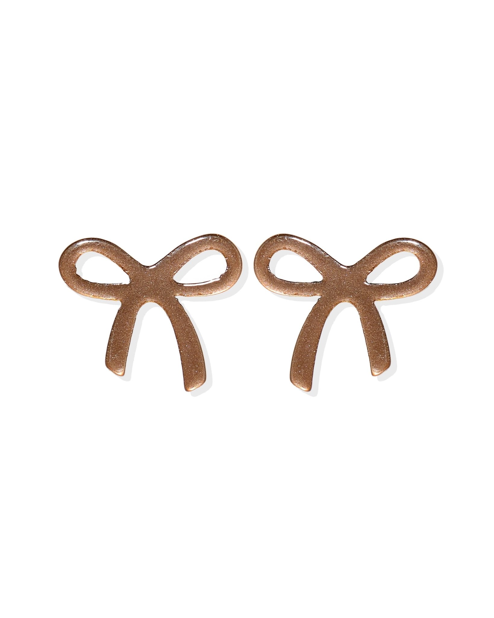 Kylie Bow Earrings - Espresso - LINNY CO WholesaleAcetate