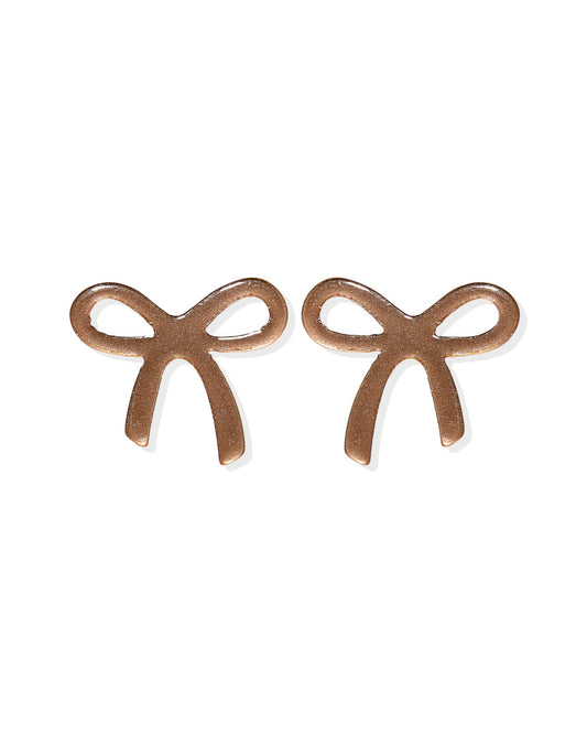 Kylie Bow Earrings - Espresso - LINNY CO WholesaleAcetate