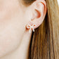 Kylie Bow Earrings - Latte - LINNY CO WholesaleAcetate