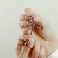 Kylie Bow Earrings - Maroon - LINNY CO WholesaleAcetate