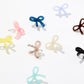 Kylie Bow Earrings - Multi Glitter - LINNY CO WholesaleAcetate