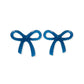 Kylie Bow Earrings - Navy - LINNY CO WholesaleAcetate