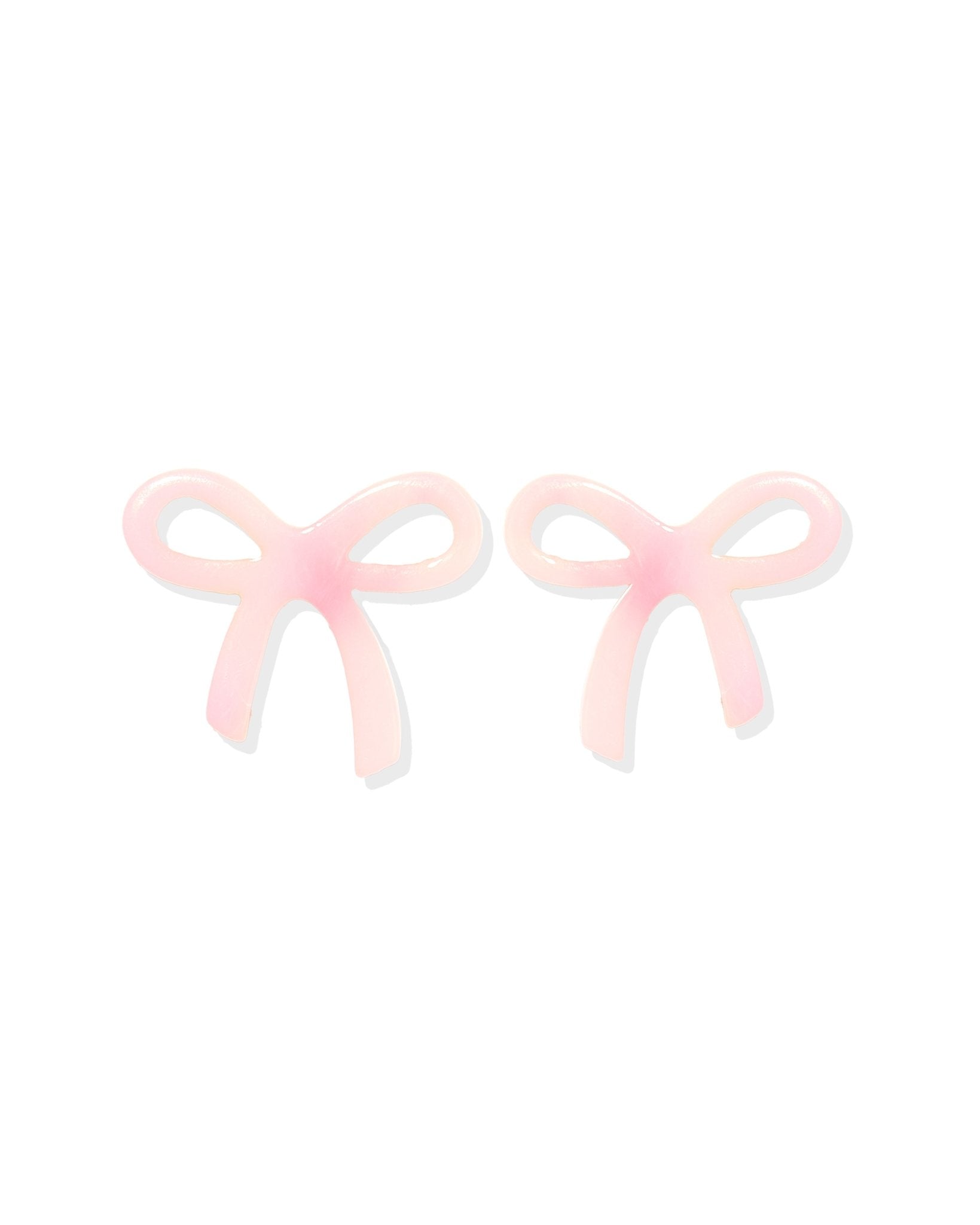 Kylie Bow Earrings - Pink Tie Dye - LINNY CO WholesaleAcetate