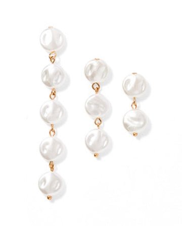 Libby - 2 Pearl - Earrings - LINNY CO WholesaleMetals