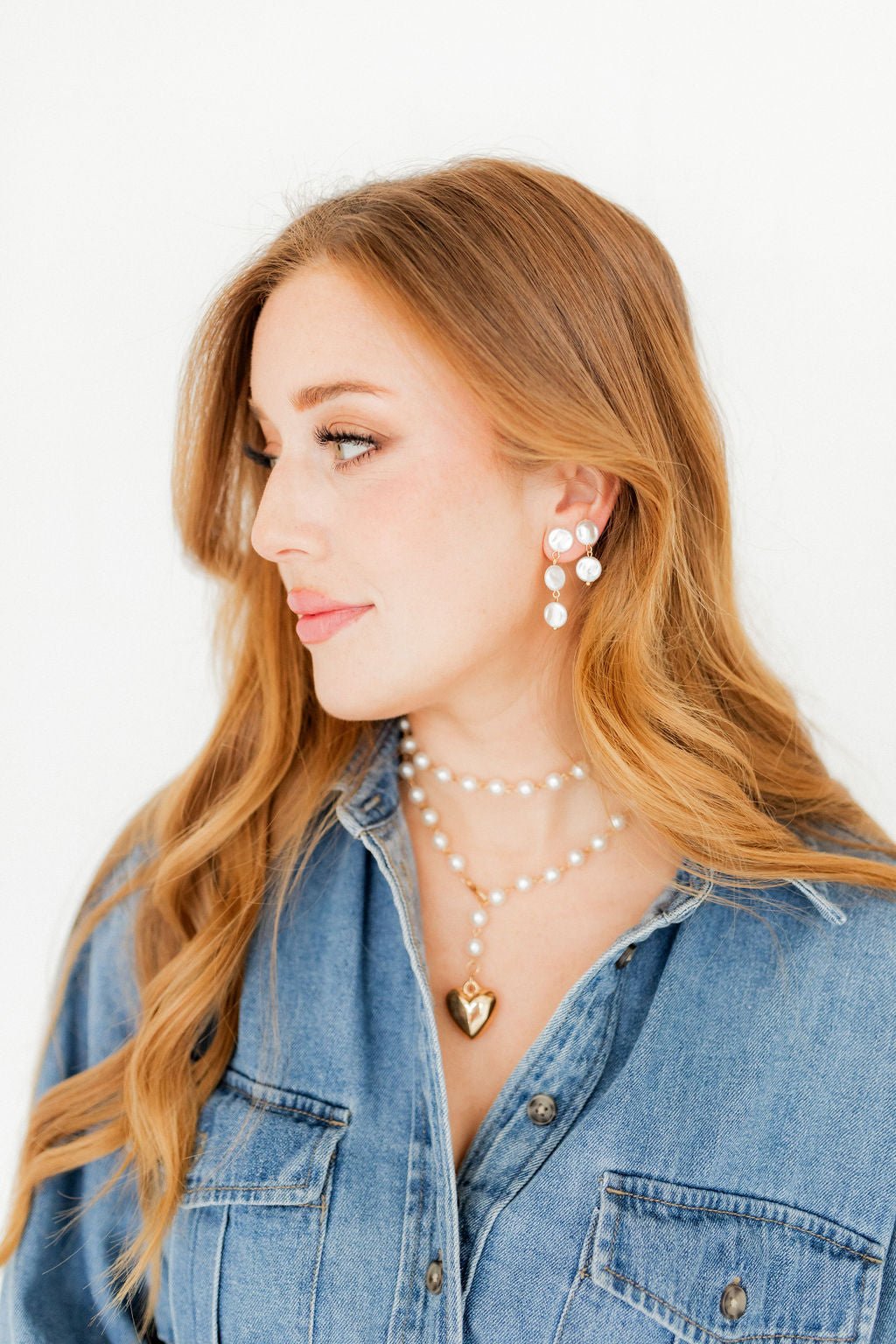 Libby - 3 Pearl - Earrings - LINNY CO WholesaleMetals