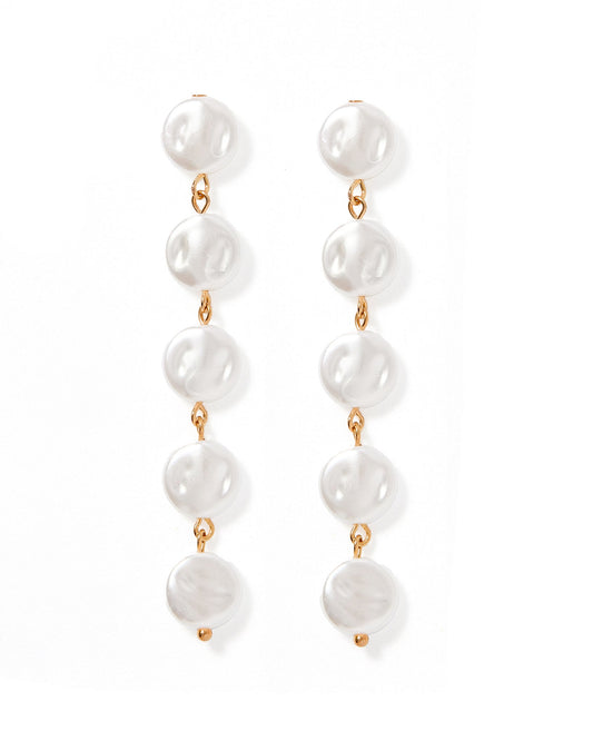 Libby - 5 Pearl - Earrings - LINNY CO WholesaleMetals