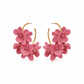 Loiuse Hoop - Pink - LINNY CO WholesaleMetal