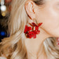 Loiuse Hoop - Red - LINNY CO WholesaleMetal