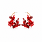 Loiuse Hoop - Red - LINNY CO WholesaleMetal