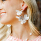Loiuse Hoop - White - LINNY CO WholesaleMetal
