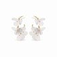 Loiuse Hoop - White - LINNY CO WholesaleMetal