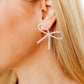 Lola Bow Earrings - Baby Pink - LINNY CO WholesaleAcetate